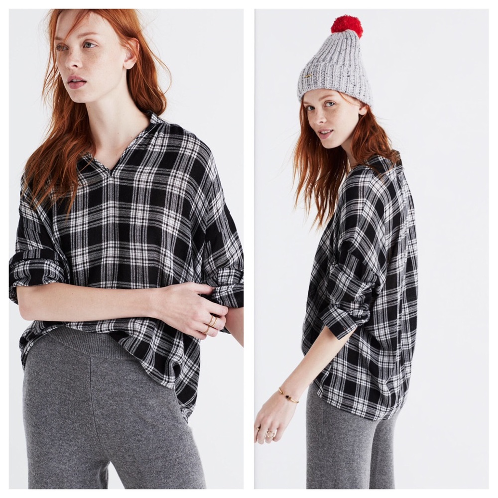Madewell Highroad Popover Clarksburh Blouse Shirt